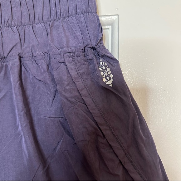 Free People FP Movement The Way Home Shorts High Waist Purple Deep Sea Stretch L - Picture 4 of 9